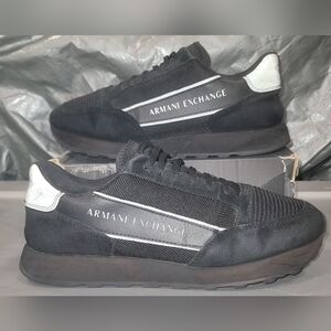 Armani Exchange Men's Black Sneakers